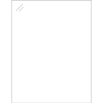 W.B. Mason Co. Rectangle Laser Labels, 8-1/2 in x 11 in, Crystal Clear, 1/Sheet, 100 Sheets/Case