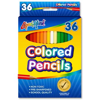 Liqui-Mark&#174; Colored Pencil Set, Assorted, 36/ST