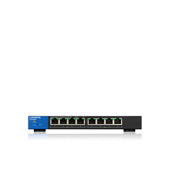 Linksys 8-Port Business Smart Gigabit PoE+ Switch - 130W - 8 Ports - Manageable - 2 Layer Supported - Twisted Pair - Desktop - Lifetime Limited Warranty