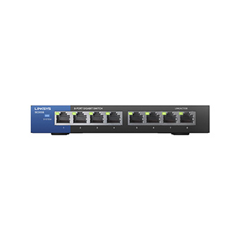 Linksys SE3008 Gigabit 8-Port Ethernet Switch, 8 Ports, 2 Layer Supported, Desktop