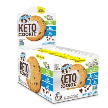 Lenny &amp; Larry&#39;s Keto Chocolate Chip Cookie, 1.6 oz, 12 Count