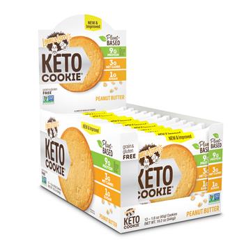 Lenny &amp; Larry&#39;s Keto Peanut Butter Cookie, 1.6 oz, 12 Count