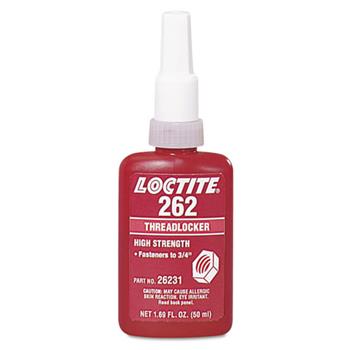 Loctite 262 Medium-High Strength Threadlocker, 50 mL, Red