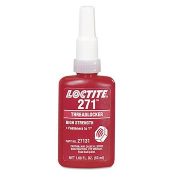 Loctite&#174; 271 Threadlocker, High Strength, 50 mL, Red