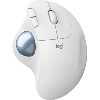 Logitech ERGO M575 Wireless Mouse, Trackball, Bluetooth/USB, Off-White