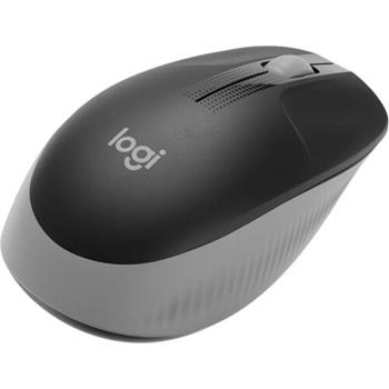 Logitech M190 Full-Size Wireless Mouse, Radio Frequency, 3 Button(s), Charcoal