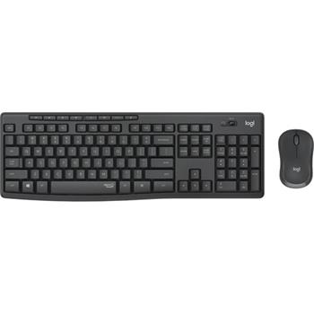 Logitech MK295 Silent Wireless Combo, Keyboard and Mouse,  USB Wireless Wi-Fi/RF, Graphite