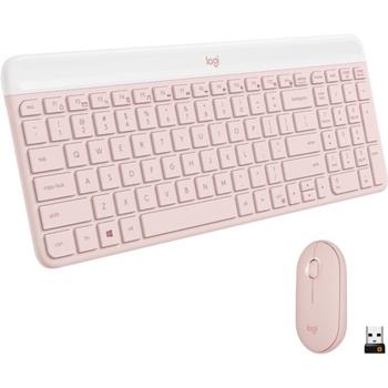 Logitech Keyboard Mouse Combo, MK470, 1000 dpi, 2.40 GHz, Pink