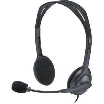 Logitech H111 Stero Headset, Wired, Over-the-head, 7.71 ft Cable, Black/Graphite