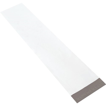 W.B. Mason Co. Long Self-Seal Poly Mailers, 9-1/2 in x 45 in, White, 50/Case