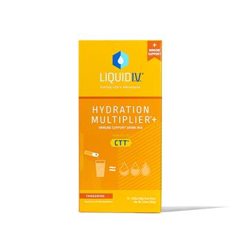 Liquid I.V. Hydration Multiplier Immune Support, Tangerine, 0.56 oz, 10/Box