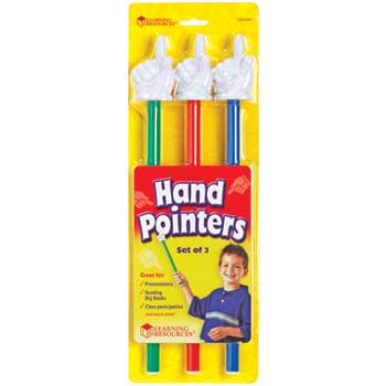 Learning Resources&#174; Hand Pointers, Original, 3/ST