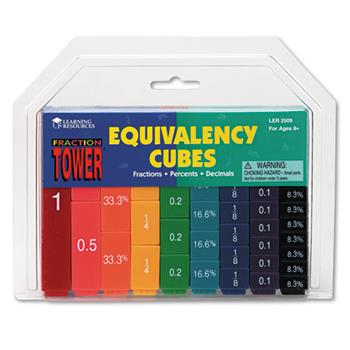 Learning Resources Fraction Tower Activity Set, Math Manipulatives, for Grades 1-6