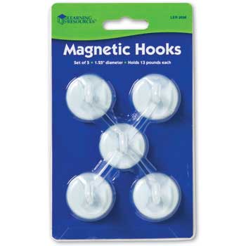 Learning Resources Magnetic Hooks, 5/PK