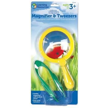 Learning Resources Primary Science Magnifier &amp; Tweezers Set