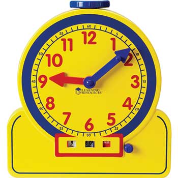 Learning Resources Primary Time Teacher 12-Hour Demonstration Learning Clock