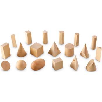 Learning Resources Wooden Geometric Solids Set