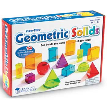 Learning Resources View-Thru&#174; Geometric Solids