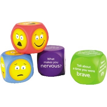 Learning Resources Emoji Foam Cubes, 4-Piece Set