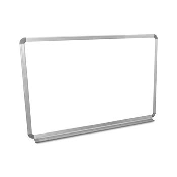 Luxor Wall-Mounted Magnetic Whiteboard, Steel With Aluminum Frame, 36&quot;W x 24&quot;H
