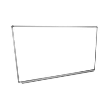 Luxor Wall-Mounted Magnetic Whiteboard, Steel With Aluminum Frame, 72&quot;W x 40&quot;H