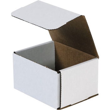 W.B. Mason Co. Corrugated Mailers, 8&quot; x 7&quot; x 6&quot;, White, 50/Bundle