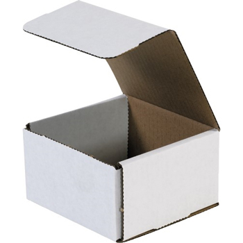 W.B. Mason Co. Corrugated Mailers, 5&quot; x 5&quot; x 3&quot;, White, 50/Bundle