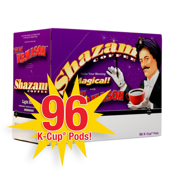 Shazam K-Cup&#174; Pods, Light Roast, 24/BX, 4 BX/CT