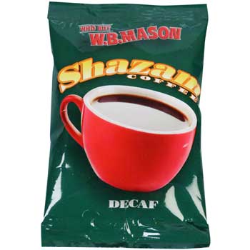 Shazam Pre-Measured Coffee Packs, French Roast Decaf, Dark Roast, 2.25 oz., 24/CT