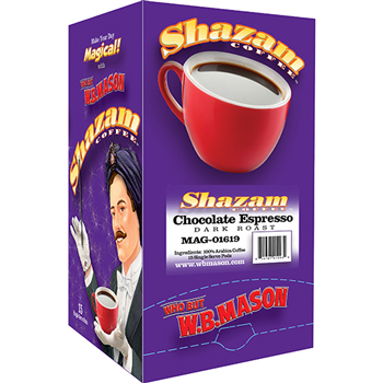Shazam Coffee Pods, Chocolate Espresso, 15/BX