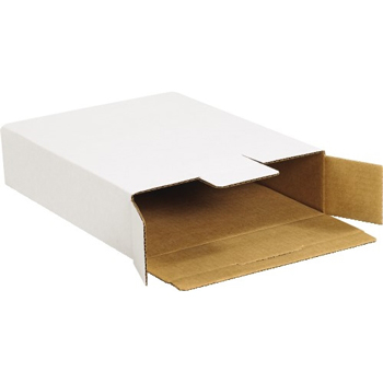 W.B. Mason Co. Side Loading Locking mailers, 12 1/8&quot; x 11 5/8&quot; x 2 5/8&quot;, White, 50/BD