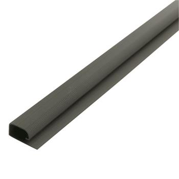 Cord Away J Style Cord Channel, Non-Locking, 2-3/8&quot; x 1-1/4&quot; x 46&quot;, Black