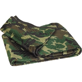W.B. Mason Co. Moving Blankets, 72&quot; x 80&quot;, Camouflage, 6/BD