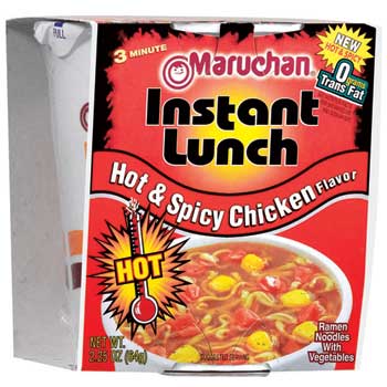 Maruchan Instant Lunch™, Hot &amp; Spicy Chicken, 2.25 oz., 12/CS