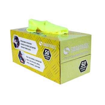 Monarch Brands SmartRags Microfiber Towels, 12 in x 12 in, Yellow, 50/Box