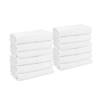 Monarch Brands Bath Towels, 22 in x 44 in, White, 2 Dozen/Carton