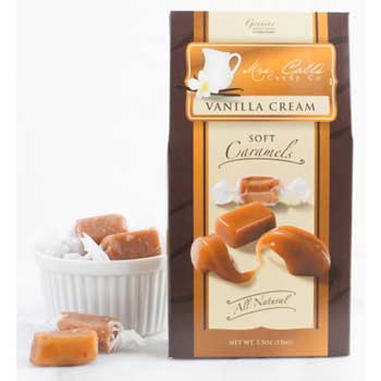 Mrs. Call&#39;s Vanilla Cream Caramels, 40 oz., 72/BX, 6 BX/CS