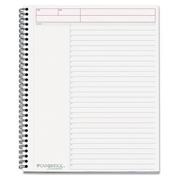 Cambridge Side-Bound Guided Business Notebook, Action Planner, 8 7/8 x 11, 80 Sheets