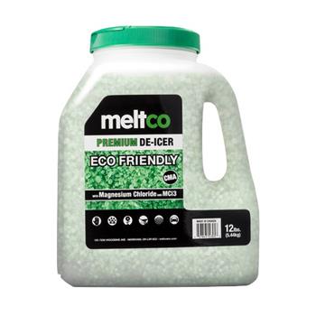 meltco Premium De-Icer, Eco-Friendly, 12 lb Jug, 4/Case