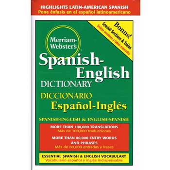 Merriam Webster Spanish-English Dictionary