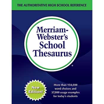 Merriam Webster School Thesaurus, Grades 9-11, Hardcover, 704 Pages