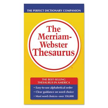 Merriam Webster The Merriam-Webster Thesaurus, Dictionary Companion, Paperback, 800 Pages