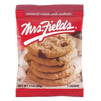 Mrs. Fields&#174; Oatmeal Raisin Cookies with Nuts, 2.1 oz., 12/BX