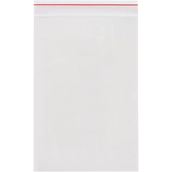 LADDAWN Minigrip Reclosable Poly Bags, 6 in x 9 in, 4 Mil, Clear, 1000/Case