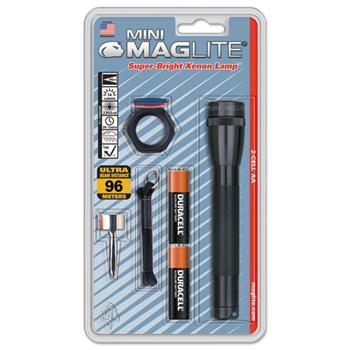 Maglite Mini Maglite AA Flashlight, Black, Combo Pack