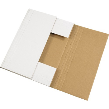 W.B. Mason Co. Easy-Fold mailers, 24&quot; x 18&quot; x 2&quot;, White, 50/BD