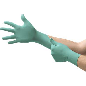 Ansell NPG-888 NeoPro&#174; Neoprene Exam Glove, Disposable, Green, Small, 100/BX