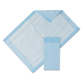 Medline Protection Plus Disposable Underpads, 23 x 36, Blue, 25/Bag, 6 Bag/Ctn