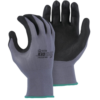 Majestic Superdex Micro Foam Nitrile Palm Coated Glove, 15 Gauge Nylon Shell, Large, 12 PR/DZ