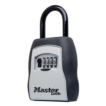 Master Lock Locking Combination 5 Key Steel Box, 3 1/2w x 1 5/8d x 4h, Black/Silver